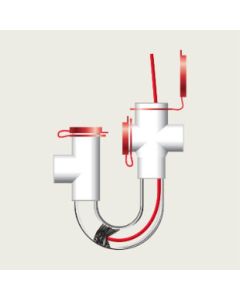 EZT113B - 3/4 TRAP W/CLEANOUT FTG W/ BRUSH 83114 (2522)