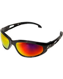 SWAP119 - DAKURA SUNGLASSES - BLACK FRAME W/AQUA PRECISION RED MIRROR LENSES