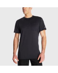 AC2089M - MENS POCKET WORKWEAR TEE SHIRT MEDIUM, BLACK (24567)