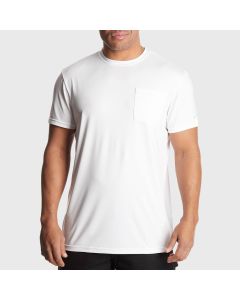 AC2090L - MENS POCKET WORKWEAR TEE SHIRT LARGE, WHITE (24575)