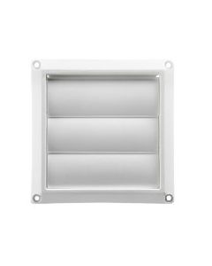 1423WS - LOUVERED VENT 4" WHITE W/ SCREEN 110288 (24952)