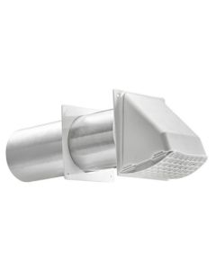 222W 3" - WALL CAP W/TAIL WHITE 3" (7055)