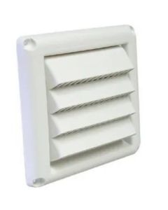 HSM6W - VENT HOOD WITH MOLDED PLASTIC GRID 6"