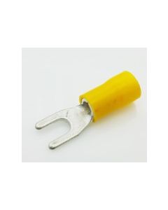 112677 Spade Terminal AWG 12-10 Yellow 10 Stud PVC 50/Bag (T11902) (29004)