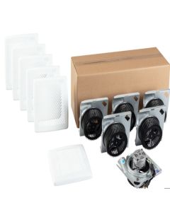 1688ESF Economy 50 CFM Energy Star Fan, Louvered Grille,, 2.0 Sones Finished Pack (30889)