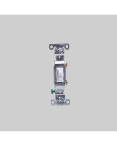 625-1301W - 15A-1/2HP 120V SINGLE POLE WHT 625 SWITCH  (8992)