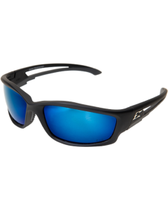 TSKAP218 - KAZBEK SUNGLASSES - BLACK FRAME W/POLARIZED AQUA PRECISION BLUE MIRROR LENSES (22144)