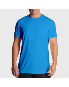 AC2119M - MENS POCKET WORKWEAR TEE SHIRT MEDIUM, POLAR BLUE (24664)