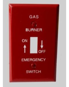 625-S15 - RED SWITCH PLATE GAS (8990)