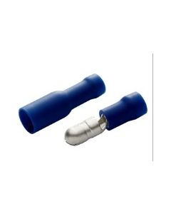 110963 Disconnect Bullet Male/Fem AWG 16-14 Blue .156 PVC - 10 Pairs (T13746)  (29008)