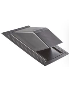 358 - Plastic Roof Cap Black  8"