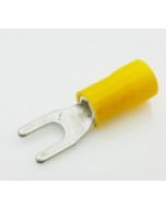 112677 Spade Terminal AWG 12-10 Yellow 10 Stud PVC 50/Bag (T11902)